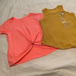 NWT Girls athletic shirt and tank sz small